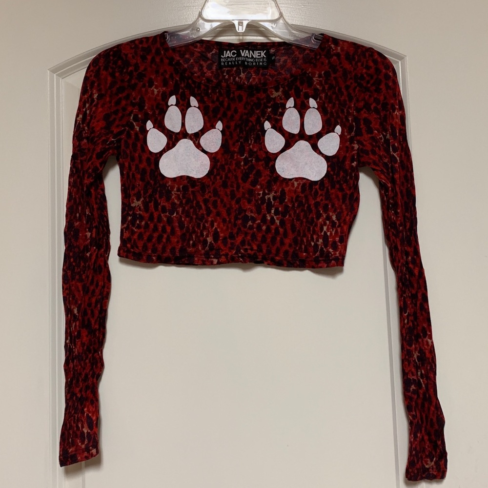 Jac Vanek crop shirt.